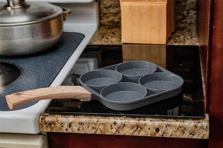 Sartén antiadherente para desayuno de 4 tazas