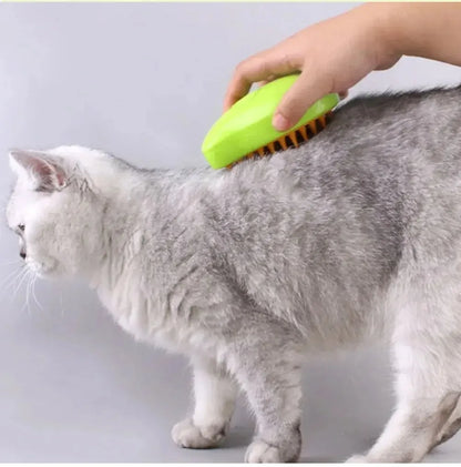 Escova de vapor para gatos e cachorros, escova de vapor, pulverizador elétrico para massagem, ferramenta de tosa para animais de estimação, queda de pelos, 3 em 1, sprays elétricos, pentes de massagem