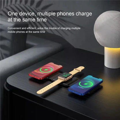 3 in 1 foldable Wireless Charger Pad Stand